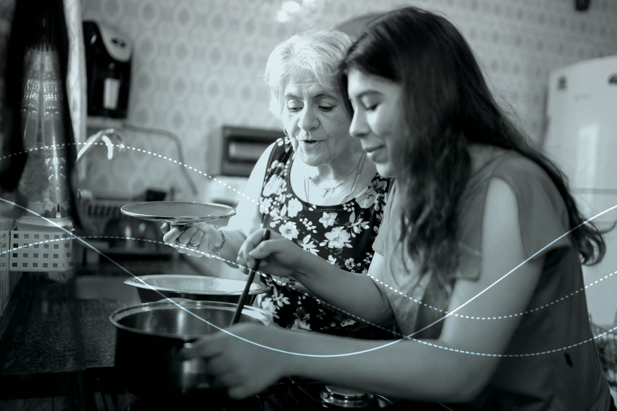 image of two women cooking