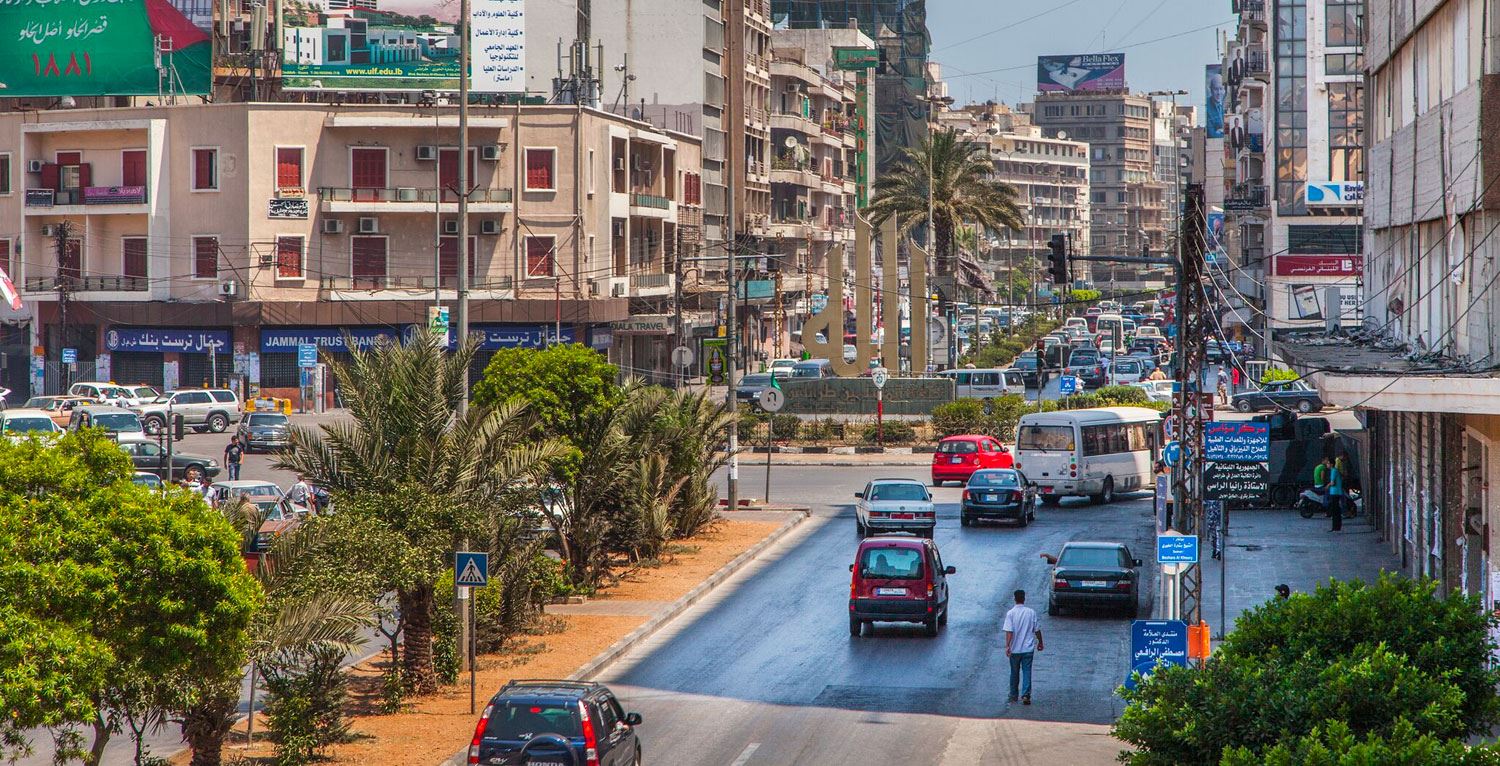 Busy streets of Lebanon cars and traffic