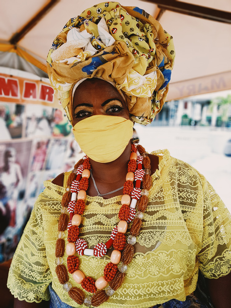 Dulce Mary de Jesus, 50, the great-granddaughter of a Baiana de Acarajé