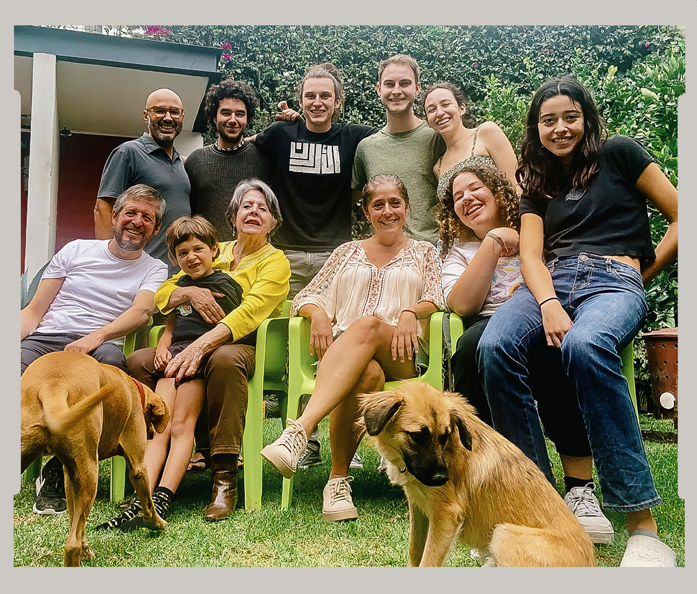 Alma with family during a gathering at her daughter's home