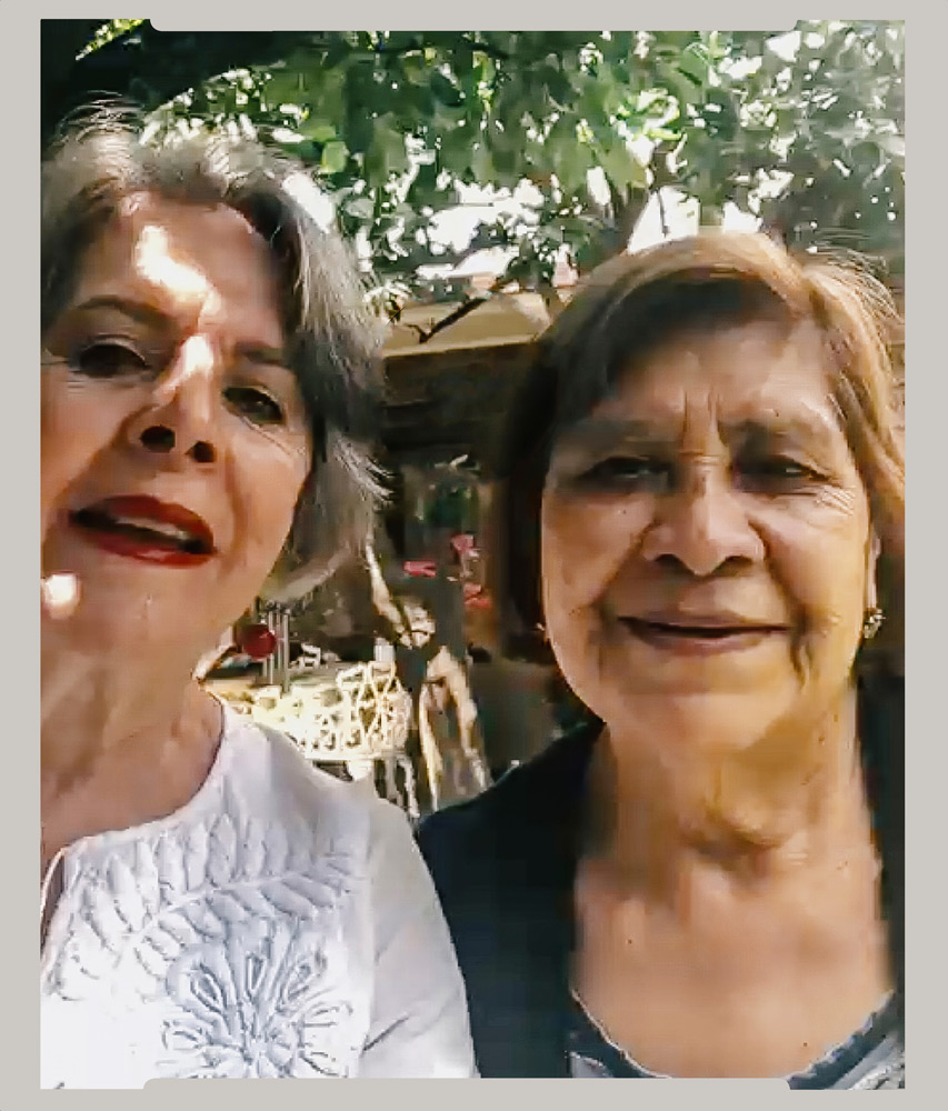 Alma (left) with friend and housekeeper Gloria, who has been with the family for 60 years and has been like a second mother to her