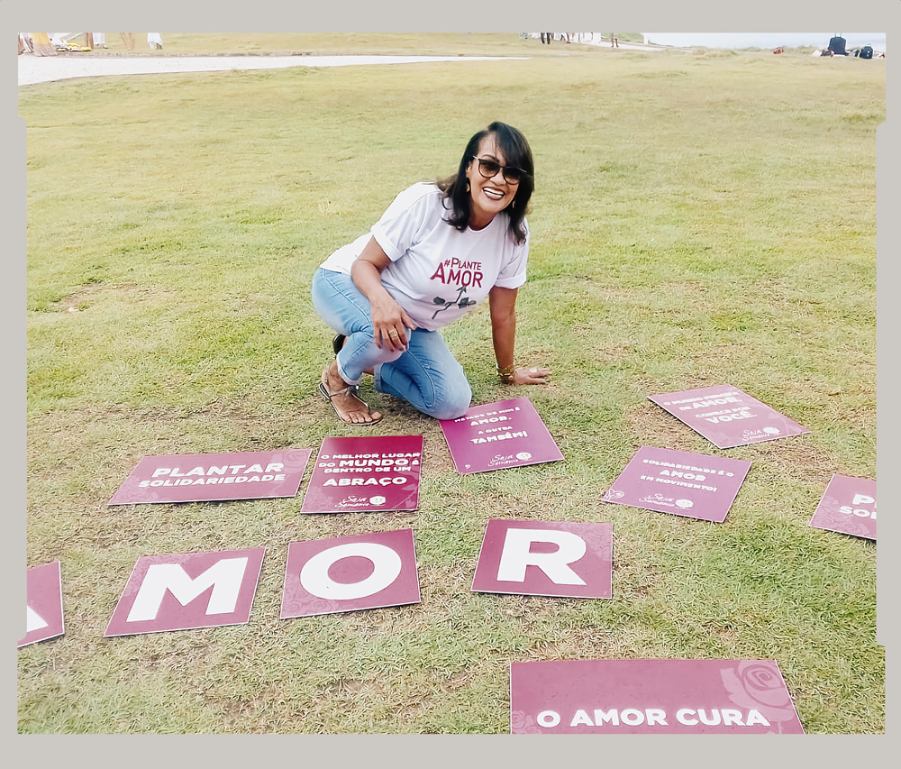 Shelia at a volunteer event