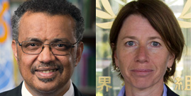 Dr. Tedros Adhanom Ghebreyesus and Alana Officer