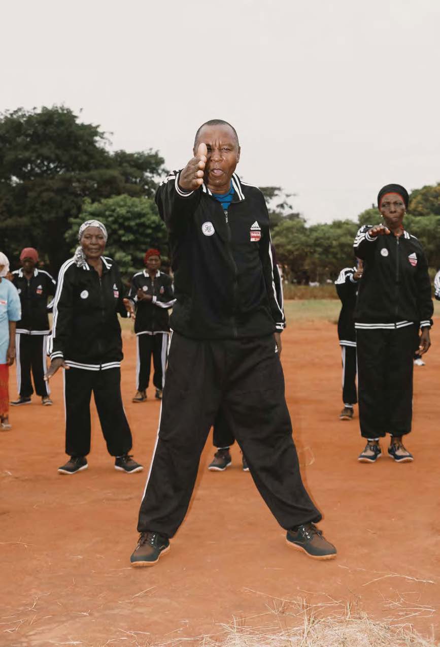 The Kabuku Active Ageing Club meets twice a week, on Tuesdays and Saturdays, for exercise and income-generating activities.