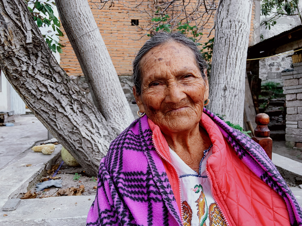Juanita Márquez Solís, 94, who has passed on many traditions to her daughters, including the Indigenous Otomí language and ancient recipes